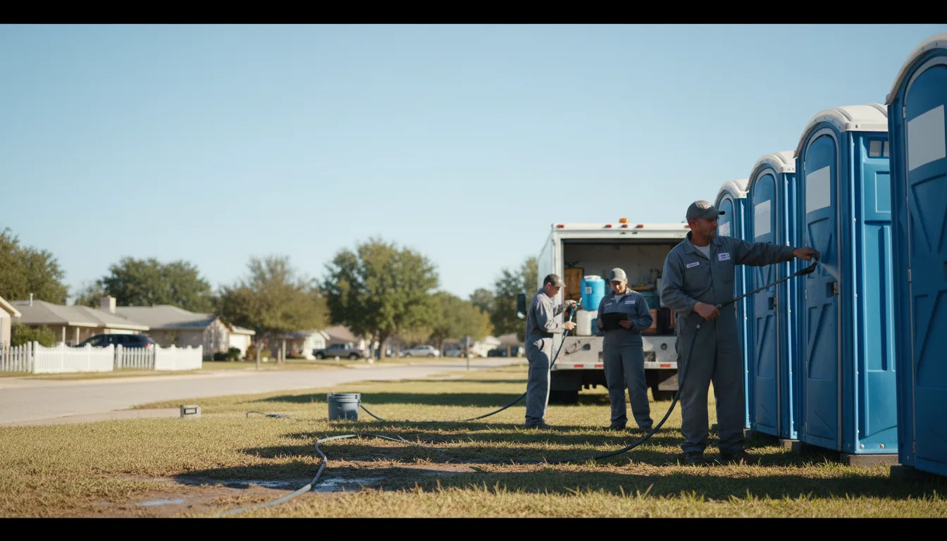 Long-Term Portable Toilet Rental in South Wayne, WI near me